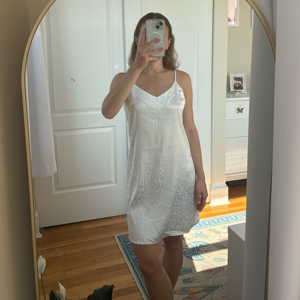 Satin mini dress